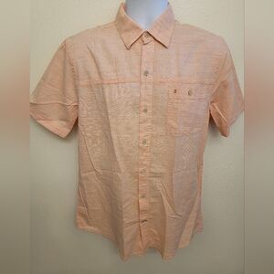 NWT Izod Saltwater Men's Casual Button Down Short Sleeve Shirt